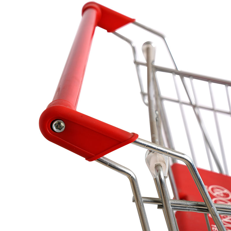 Carrello della spesa con ruota rossa ordinaria in pvc