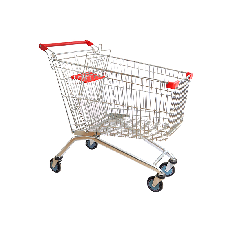 Carrello in zinco durevole per uso supermercato