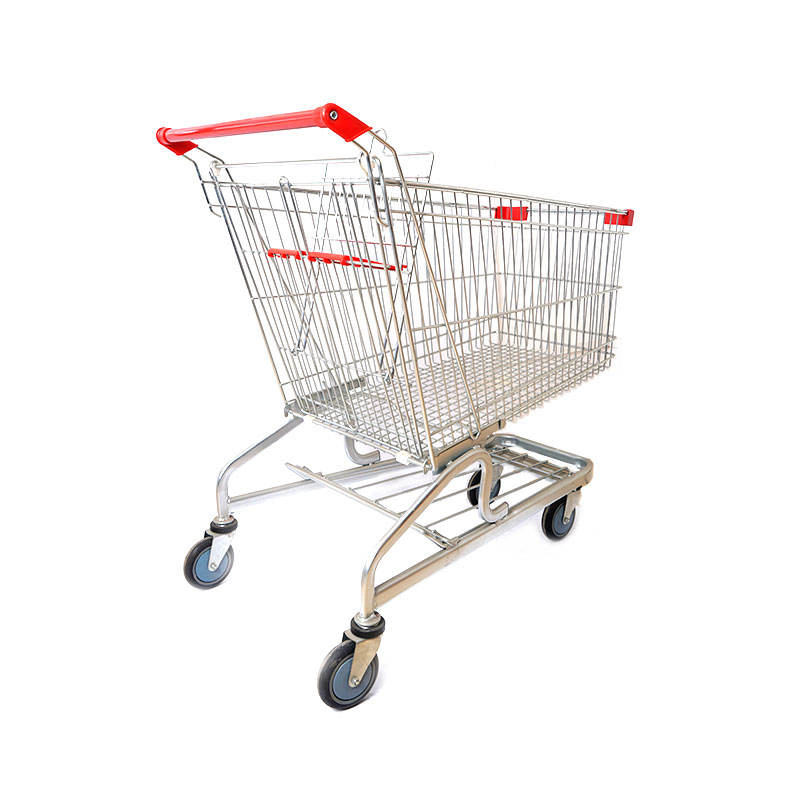 Carrello spesa pieghevole zincato