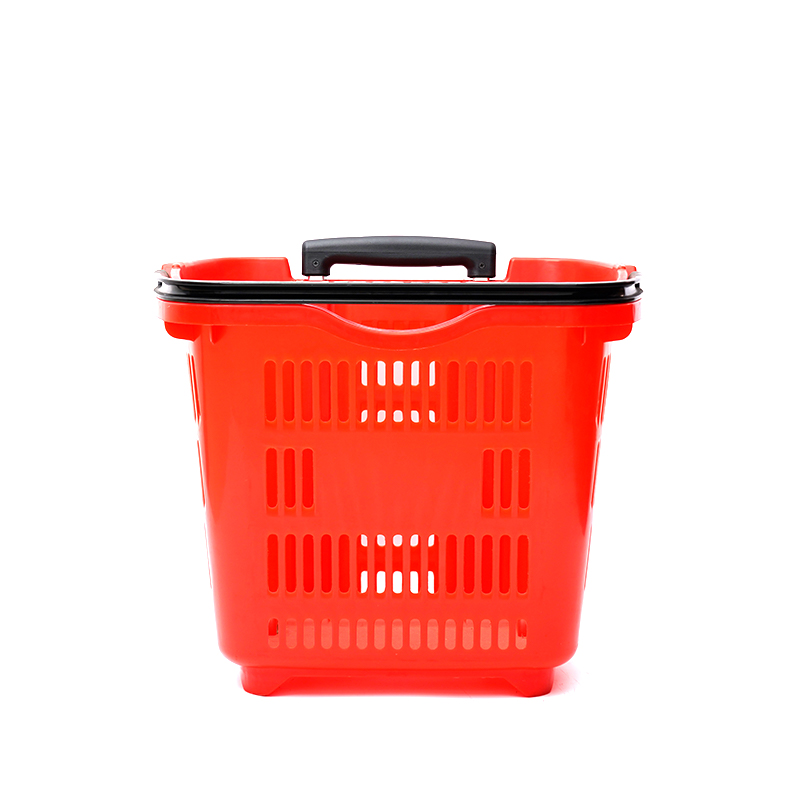 Carrello spesa in plastica ecologica per supermercato