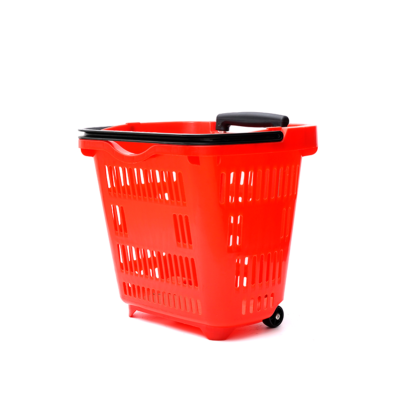 Carrello spesa in plastica ecologica per supermercato