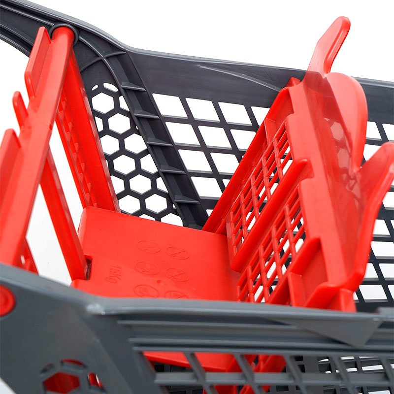 XC-PST-1. Carrello della spesa in plastica + spesa del supermercato facile da usare specifiche fisse di colore personalizzato in plastica